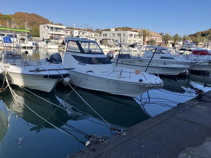 牛窓町の暫定係留場所